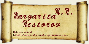Margarita Nestorov vizit kartica